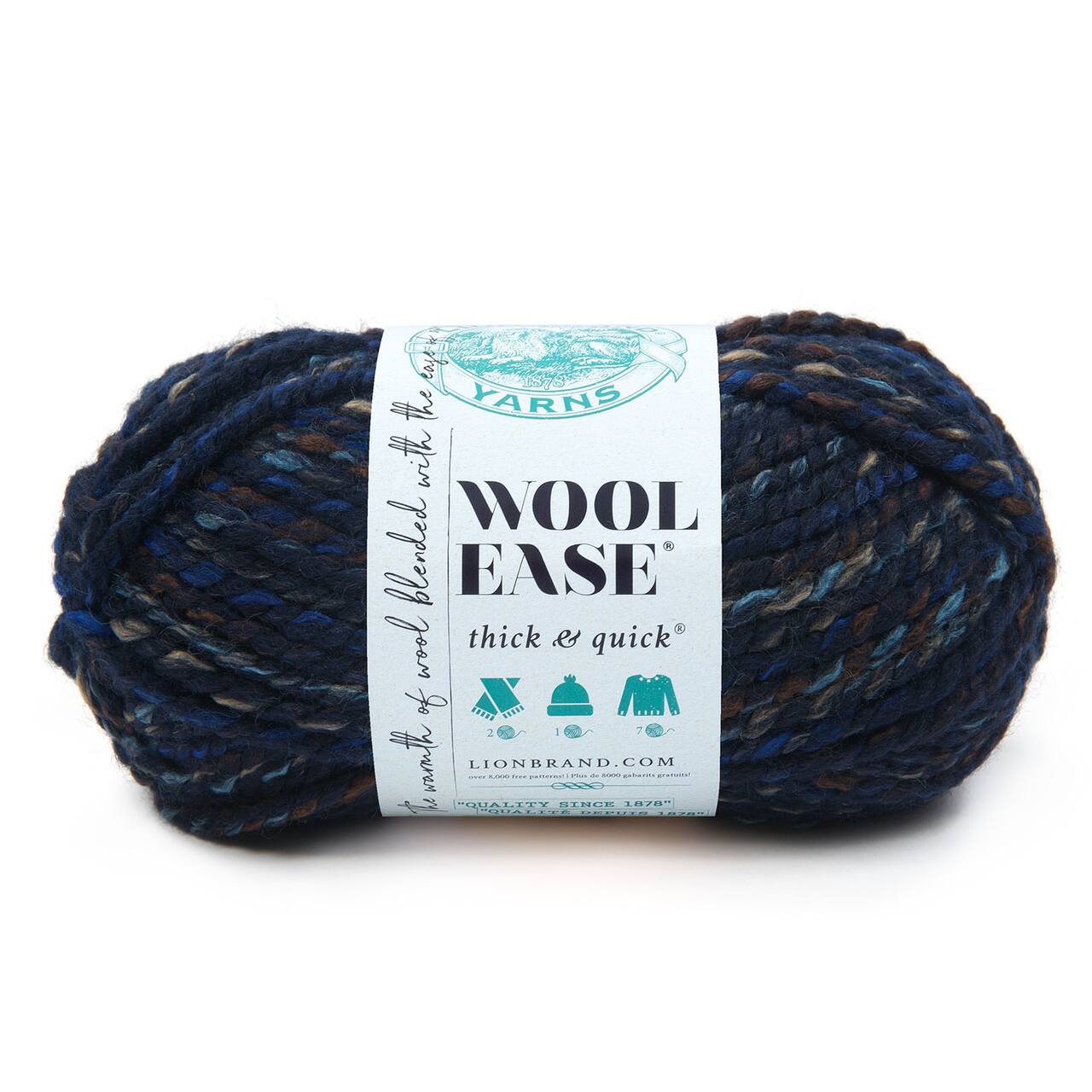 15 Pack: Lion Brand® Wool-Ease® Thick & Quick® Variegated Yarn